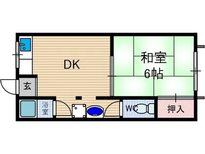 庄ハイツ 東【202号室】の間取り