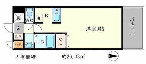 プレサンス京大東【5階】の間取り