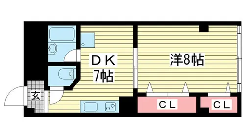 ヤマウラ77ビル【502号室】の間取り