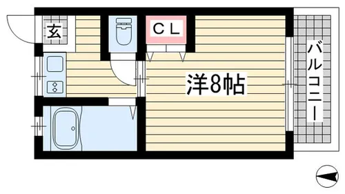 寿マンション【302号室】の間取り