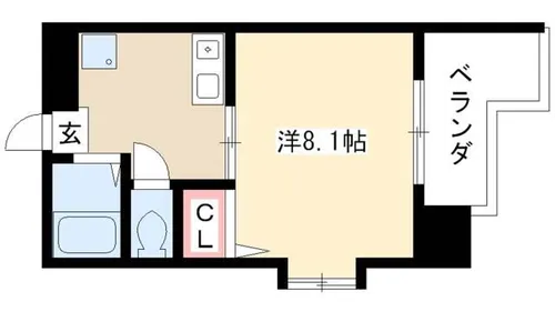 サンシャイン上前津【11階】の間取り