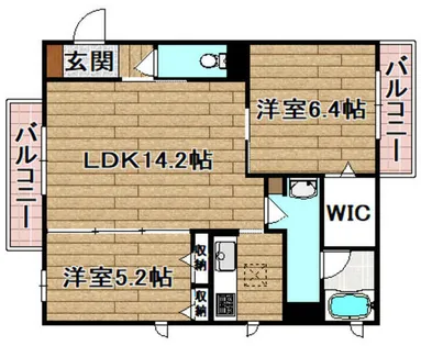 GRACE【301号室】の間取り