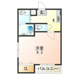 大阪府大阪市東住吉区中野1丁目【アパート】の間取り