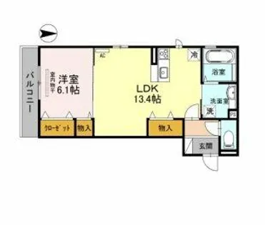 光陽館【1階】の間取り