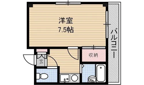 ホワイトアベニュー【105号室】の間取り