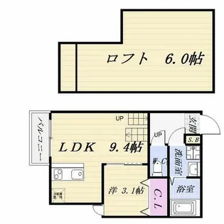 FAMILY STAGE川名Ⅰ【102号室】の間取り