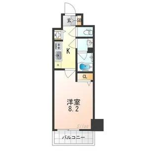 アスヴェル京都二条駅前Ⅱ【2階】の間取り