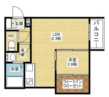 さくらキューブ【1階】の間取り
