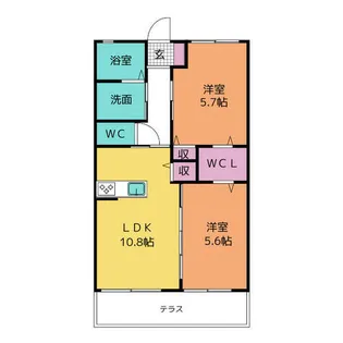 ルミエール【1階】の間取り