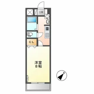 オレンジペコ【1階】の間取り