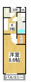 エステ・ラグーナ八番館【1階】の間取り
