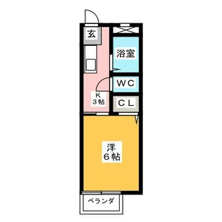 サンライフ福島【2階】の間取り