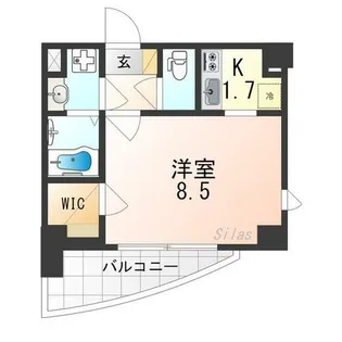 サムティ京都二条【4階】の間取り