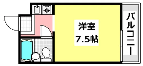 OMレジデンス茨木追手門前【209号室】の間取り