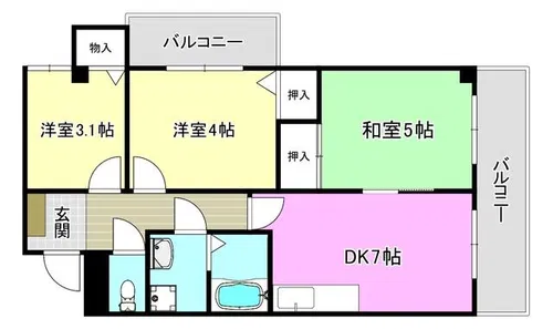 Am’s court【204号室】の間取り