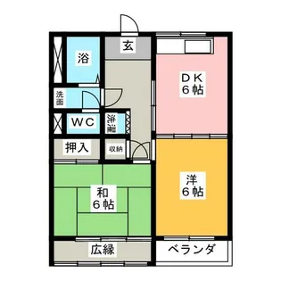 コーポナガタ【4階】の間取り