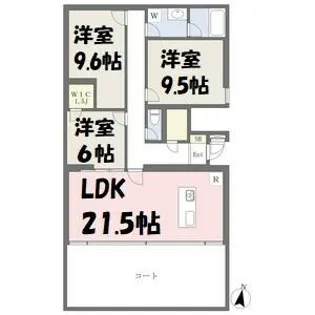 HARVEY RESIDENCE日和【2階】の間取り