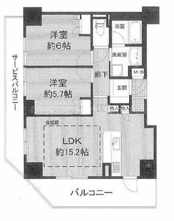 アランジェ九条【801号室】の間取り