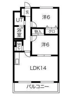 ハイツヤマオ【1階】の間取り
