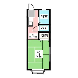 サンシティスズイB【2階】の間取り