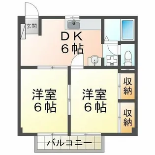 エナール北【2階】の間取り