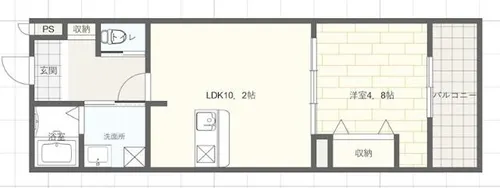 メゾンコンフォール【3階】の間取り