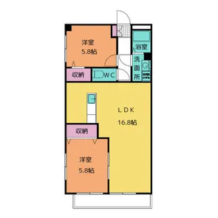 K’S KOUNOMIYA【1階】の間取り