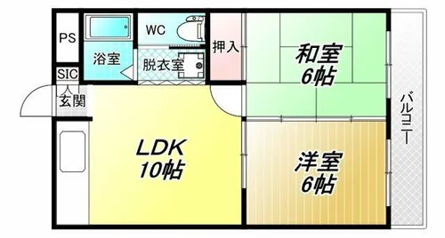 ロイヤルエッグYAO【1階】の間取り