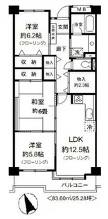 レジデンス岸和田【4階】の間取り