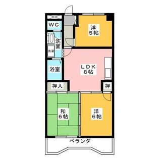 森ハイツ【3階】の間取り