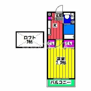 ピュアフリー井尻駅前B【1階】の間取り
