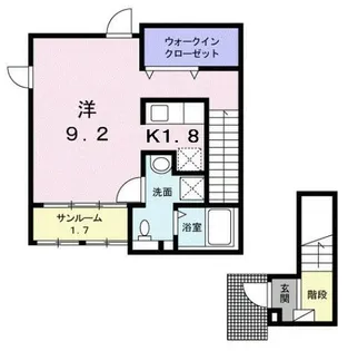 ファシェーネ【2階】の間取り