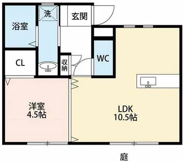 レジデンスマルセラ【102号室】の間取り