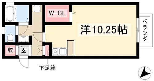 BELLAIR ANNEX【1階】の間取り