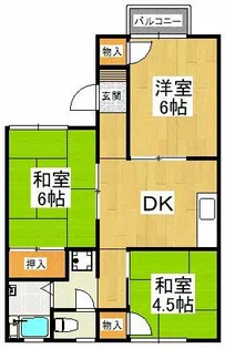 グリーンヒルA棟【1階】の間取り