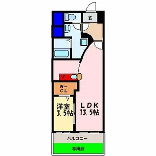 ココマリーニ【1階】の間取り