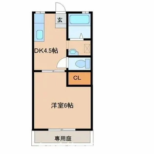 ハイツひろのが丘Ⅱ【505号室】の間取り