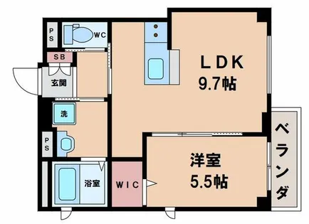 コスタ北河堀【4階】の間取り