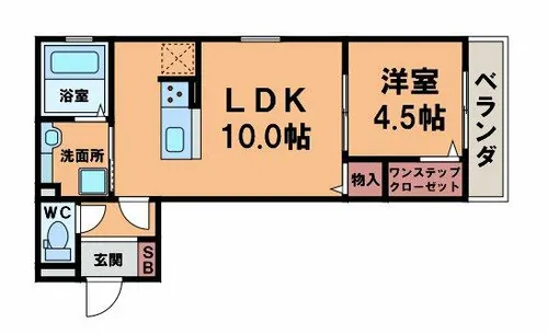 ジュリあべの【2階】の間取り