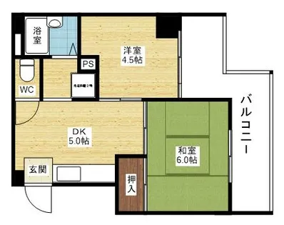 サンフェスタ【6階】の間取り