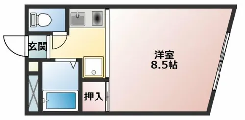 レディースマンションプリンセス【2階】の間取り