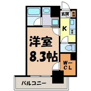 タウンライフ内山【8階】の間取り