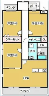 クオリティタウン上野 参番館【2階】の間取り