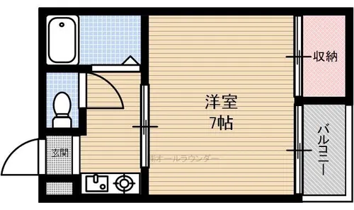プチルミエール【101号室】の間取り