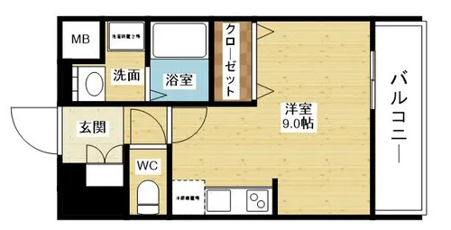 comforespa新大阪【9階】の間取り
