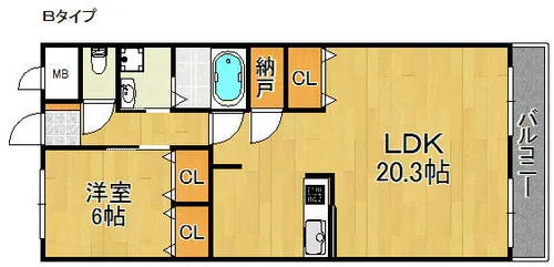 ベルフォーレⅠ番館【3階】の間取り