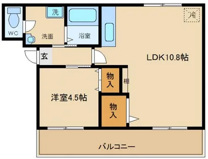 マンション袋谷【303号室】の間取り