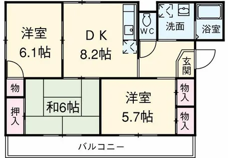 エスペラール明正【3階】の間取り