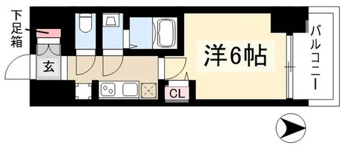 プレサンスNAGOYAシティオ【3階】の間取り