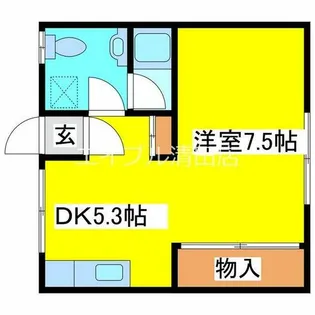 ハイツ清明【322号室】の間取り